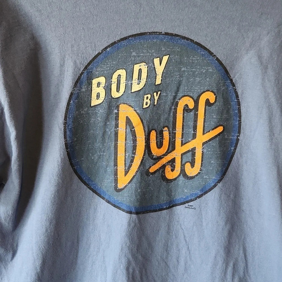 The Simpsons Body By Duff Tee Shirt - Picture 4 of 10